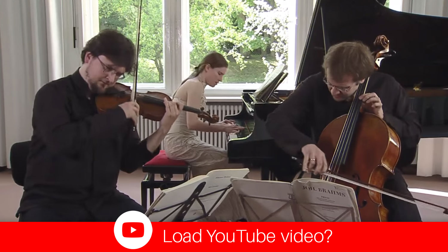 YouTube Video Morgenstern Trio - Brahms Piano Trio in C Major Op. 87