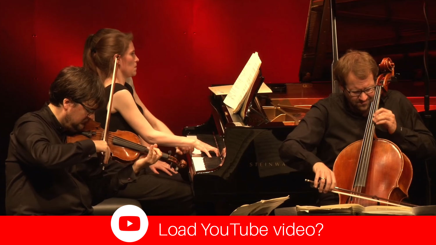 YouTube Video Morgenstern Trio - Ernest Chausson: Piano Trio G-minor III